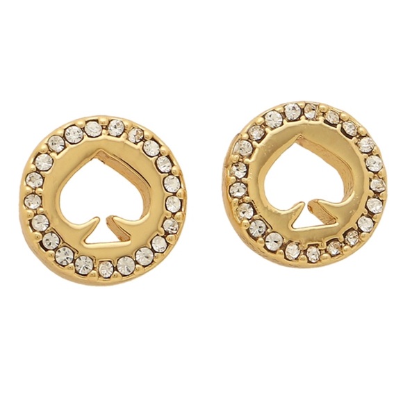 Kate Spade Spot The Spade Crystal Earrings